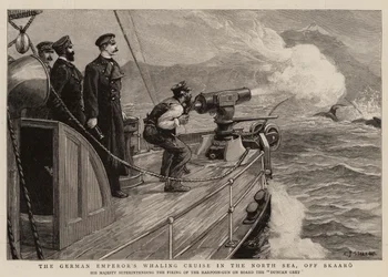 Die Walfangreise des deutschen Kaisers in der Nordsee, vor Skaaro